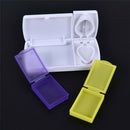 1pc Pill Case Splitters Plastic Medicine Organizer Storage Box Tablet Cutter  LJ
