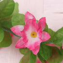 2 x Artificial Narcissus Wall Hanging Silk Flower Vine In/outdoor Decor Pink