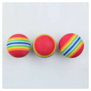 50pcs Golf Swing Training Aids Indoor Practice Sponge Foam Rainbow Balls Z8Q1