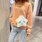 Lovely Plush Women Crossbody Bags Cartoon Chain Shoulder Handbag (Style 3)