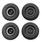 4x Rubber RC Car Tire for WPL B14 B24K C14 C14K B36K Crawler DIY Upgrade