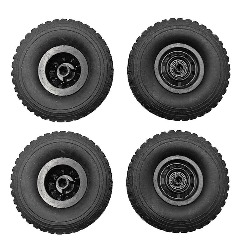 4x Rubber RC Car Tire for WPL B14 B24K C14 C14K B36K Crawler DIY Upgrade