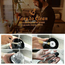 Manual Coffee Grinder With Ceramic Burrs, Hand Coffee Mill With Two Glass J H2N6