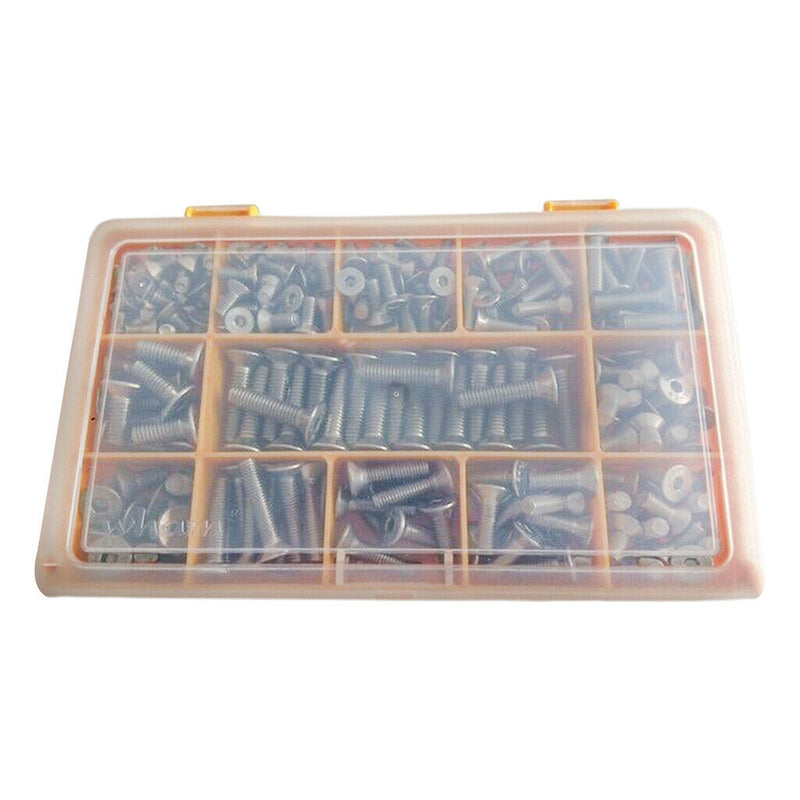 260 Pack of Stainless Steel Hex Socket ,Countersunk Screws Self Allen Bolts ,M4,