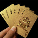 Waterproof Plastic Playing Cards Poker Deck Magic Card Pvc Black Foil Golden Set