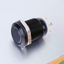 12mm Waterproof Flat Top Blue LED Metal Monmentary Push Button Switch