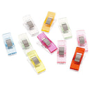 10pc Tape Bias Maker DIY Job Foot Case Supplies Plastic Clip Hemming Sewing  Pg