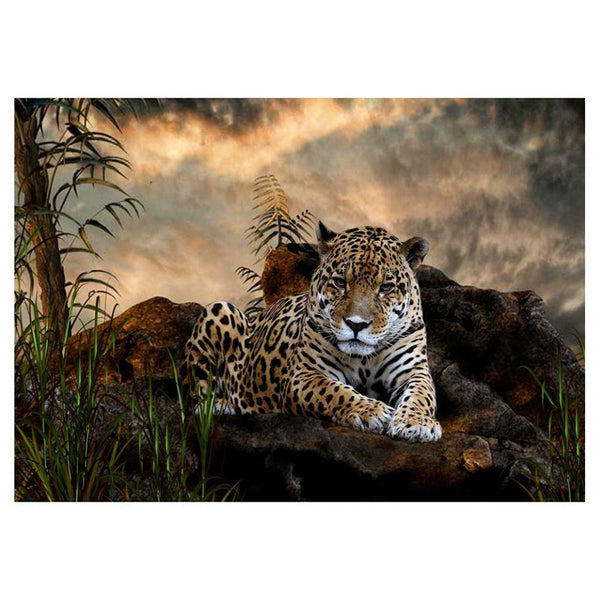 5D DIY Full Drill Diamond Painting Leopard Cross Stitch Embroidery Mosaic