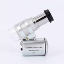 60x Handheld Pocket Microscope Jeweler Magnifier With LED Glass SALE Light V7E9