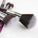 Purple Fiber Bright Transparent Crystal Diamond Makeup Brush Blush Foundati