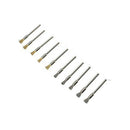 1X(Mini Wire Brush Wheel Cup Steel Wire Brush Set 1/8 Inch (3Mm) Shank For