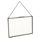 Hanging Glass Photo Picture Frame Dried Flower Holder 18x13cm