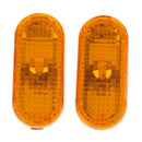 1Pair Panel for Car Side Mirror Turn Signal Lights For VW Golf 4 MK4 Yellow