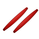 2pcs Red Car Auto Bumper Corner Rubber Protector Guard Anti-Scratch Strips