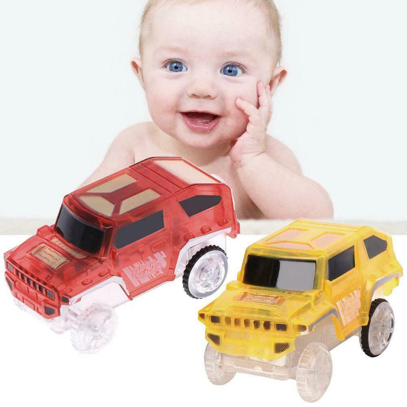 Creative Kids Electronics Special Car For Magic Track Toys Flashing Light W O4R9