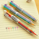 6-Farben Ballpoint Pen blue, red, green, purple, orange black C8M2 New Mult B1O3