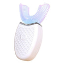 Ultrasonic Electric Toothbrush U-Type Sonic Whitening Silicone Brush White