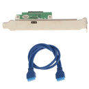 50cm 19Pin Female to USB 3.1 Type C Adapter Cable w/ PCI Profile Bracket