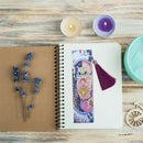 5D Diamond Painting Shiny Owl Bookmark Leather Book Marks DIY Craft w/ Tassel