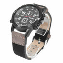 Men's Large dial canvas Watch Band movement quartz Wrist Watch Green Bnad+B N5B2