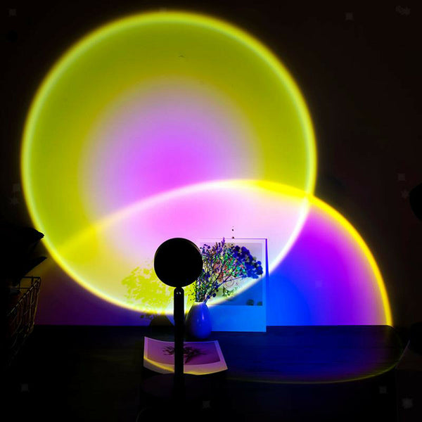 LED Projector Atmosphere Night Light Lamp USB Background Party Wall Decor