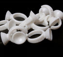 100Pcs Disposable Glue Ring Pallet Holder for Eyelash Extension Tattoo Pigmen FT