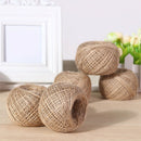 100M/Roll Natural Linen Burlap Twine Hemp Ropes Cord Strings Hessian Decor Kits