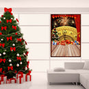 Christmas Clock 5D Diamond DIY Painting Home Decor Craft