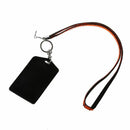 Rhinestone Bling Crystal Custom Lanyard Vertical ID Badge Holder (Orange) M1S5