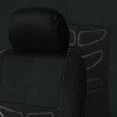 9pcs Car Seat Covers Tire Track Style Auto Styling Seat Protector (Black)