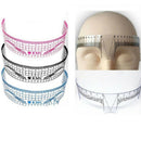 Reusable Eyebrow Stencil Makeup Microblading Measure Plastic Tattoo Ruler â„–[
