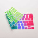 Soft Silicone Rainbow Keyboard Cover Skin for laptop Macbook Air 13"15"17" li