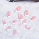 acrylic designer nail tips false french full cover nails art decor finger 24&M