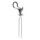 Stainless Steel Single Spring Fishing Pole Rod Stands Bracket Ground Holder