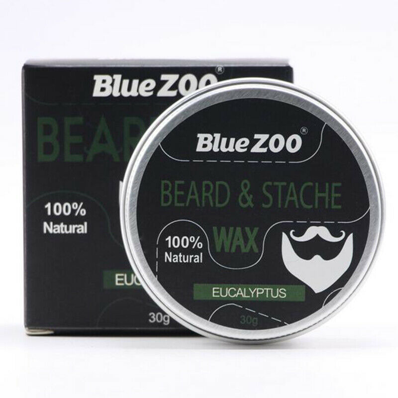 bluezoo Men Beard Moustache Styling Wax Moisturizing Oil Control Balm Sooth T5Y7