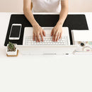 Office Computer Desk Table Keyboard Mouse Pad Felt Laptop Mat 60x30cm Black A