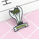 Creative Broken Bulb Pin Brooch Fashion Backpack Jacket Lapel Badge Jewelry