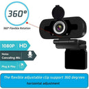 1080P Full HD USB Webcam For PC Desktop & Laptop Web u with Microphone F2W9