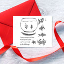 Fish Tank Silicone Clear Seal Stamp for DIY Photo Album Emboss Paper Card A