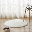 faux sheepskin wool carpet 30 x 30 cm Fluffy soft longhair decorative carpe D6M4