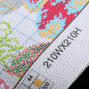 Floral Pattern Cross Stitch Kits For Kids Embroidery 11 Counted