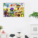 5D DIY Full Drill Diamond Painting Playing Pets Dog Cross Stitch Embroidery