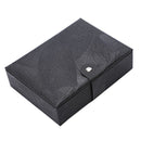 Pu Leather Jewelry Box Single Layer Ring Earrings Storage Box Jewelry Stora E4X9