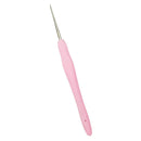 Soft Plastic Grip Handle Metal Crochet Hook for Hand Sewing Arts Tool 1.0mm