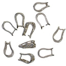 10pcs copper pinch Bails pendants charms clamp clip Jewelry DIY 12.5x7x6mm