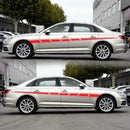 1 Pair Racing Stripes Car Styling Stickers Body Vinyl Graphic Decals Decoration