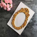 Retro mirror frame Silicone Fondant Mold Cake Decorating Tool Chocolate Mould 3c