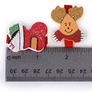 12x Wooden Pegs Clips Tree Card Holder Craft Clothespin Christmas Supplies