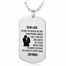 Husband Wife Love Jewelry Military Chains Air Force Pendants Dog Tag Necklace SP