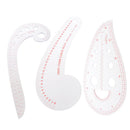 3Pcs/Set Sewing French Curve Measure Rulers For Sewing Dressmaking Tailor